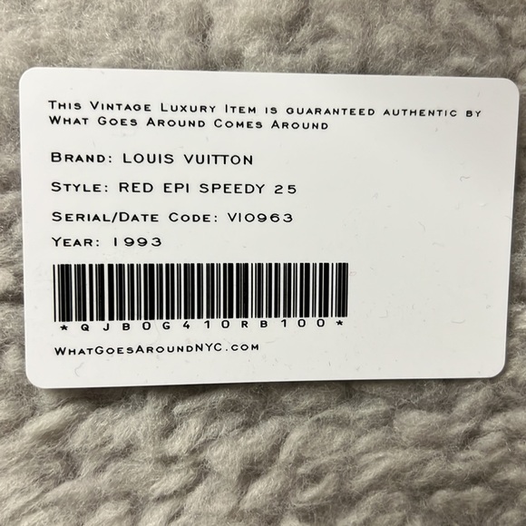 Louis Vuitton Red Epi Speedy 25 - Picture 6 of 6